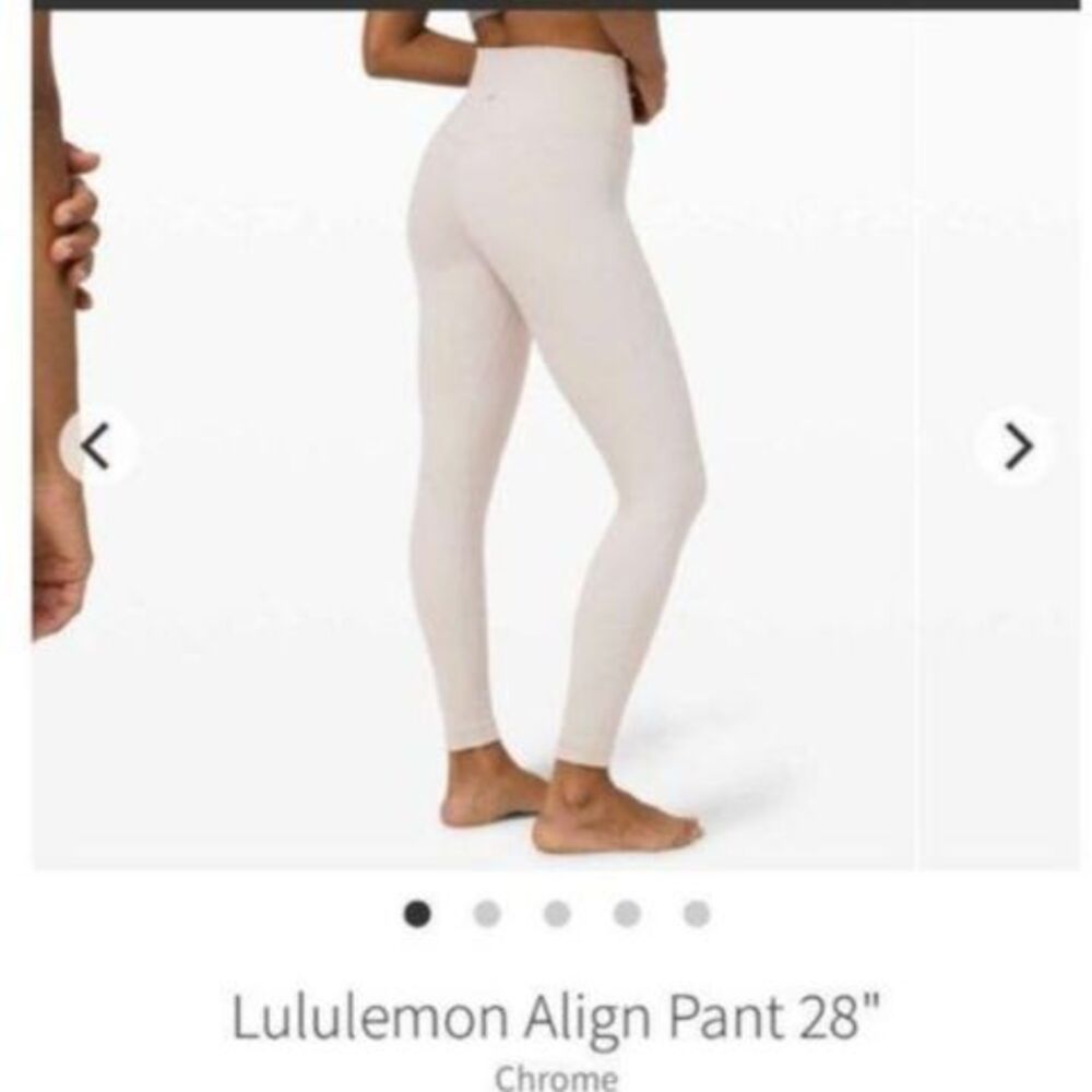 Lululemon size 2 Align gray chrome leggings